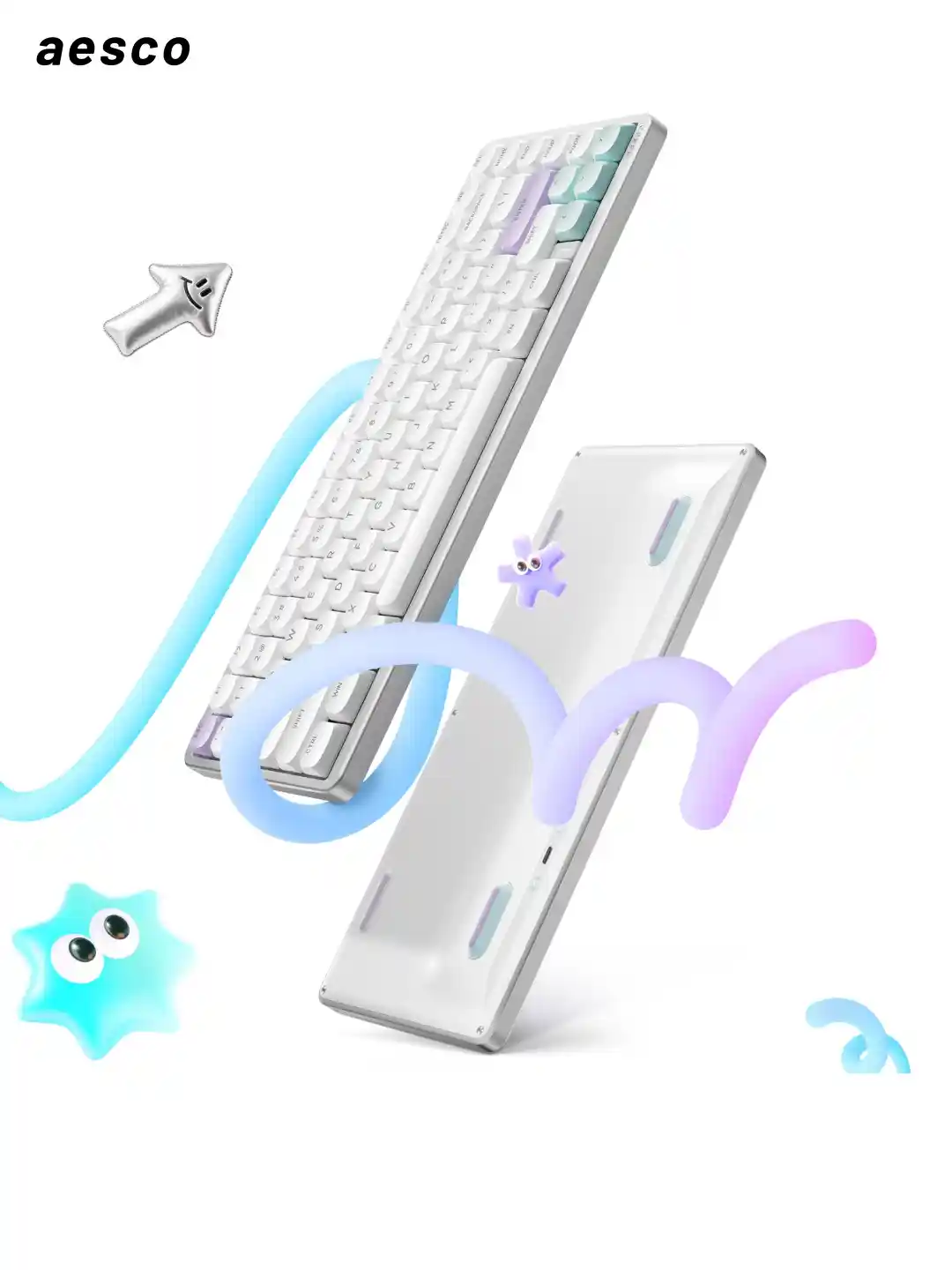 雷柏AESCO A83Air：苹果美学加持，矮轴机械键盘开启清洁新体验