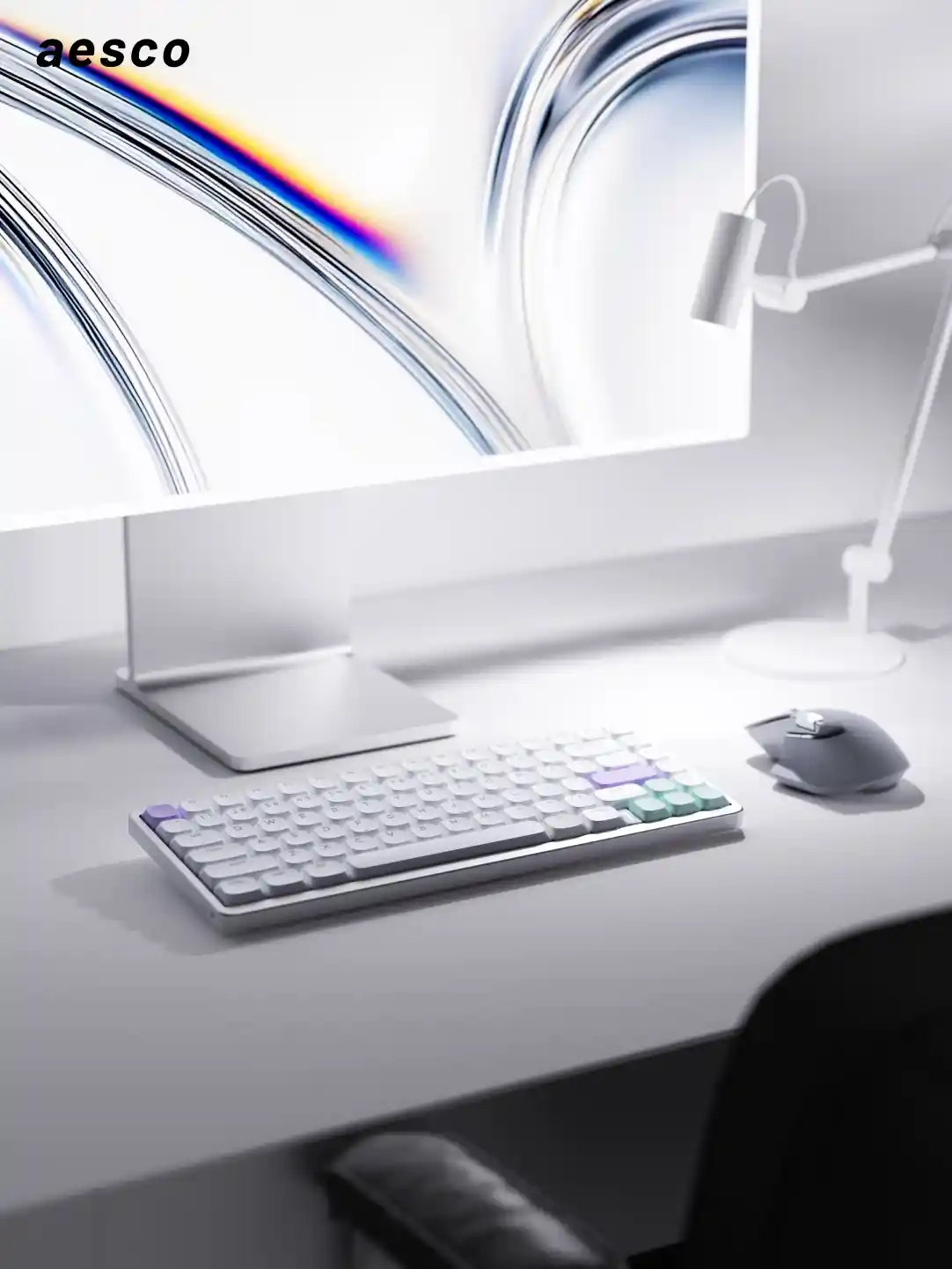 雷柏AESCO A83Air：苹果美学加持，矮轴机械键盘开启清洁新体验